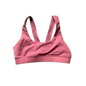 Flexxfit Medium Pink Seamless Sports Bra Padded Wireless Stretchy Workout Medium